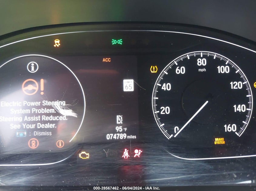 VIN 1HGCV1F41LA009790 2020 HONDA ACCORD EX