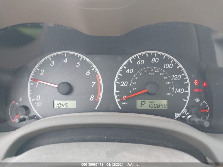 2009 Toyota Corolla Le VIN: 1NXBU40E69Z031304 Lot: 39567473