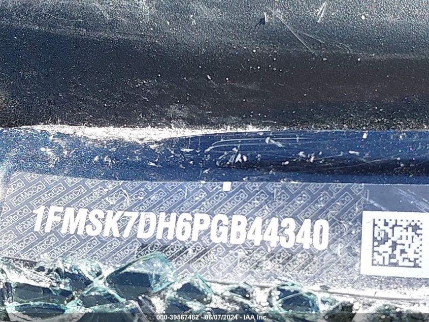 2023 Ford Explorer Xlt VIN: 1FMSK7DH6PGB44340 Lot: 39567482