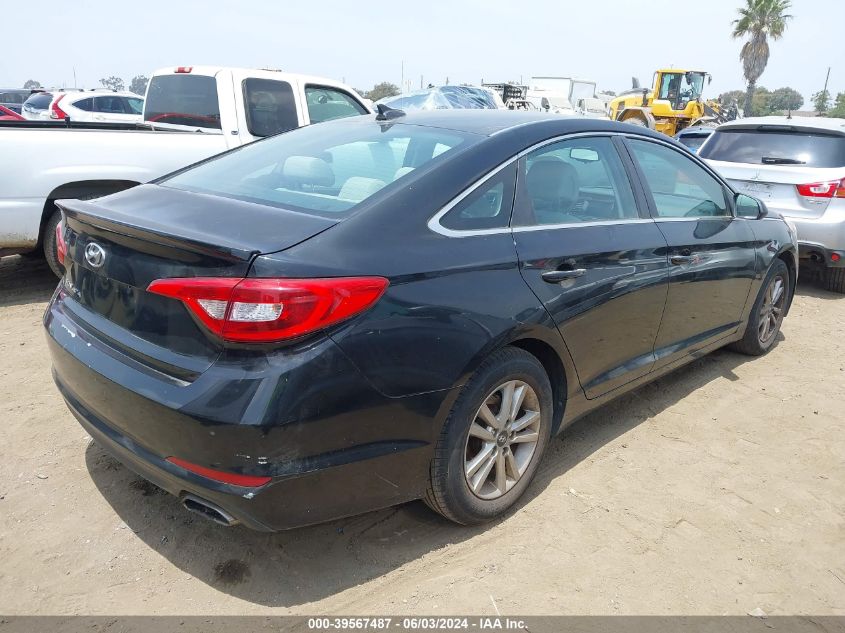 2016 Hyundai Sonata Se VIN: 5NPE24AF1GH374057 Lot: 39567487