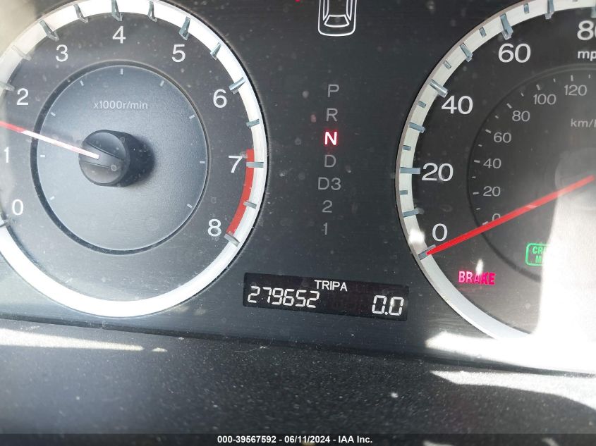 2009 Honda Accord 2.4 Lx VIN: JHMCP26309C017901 Lot: 39567592