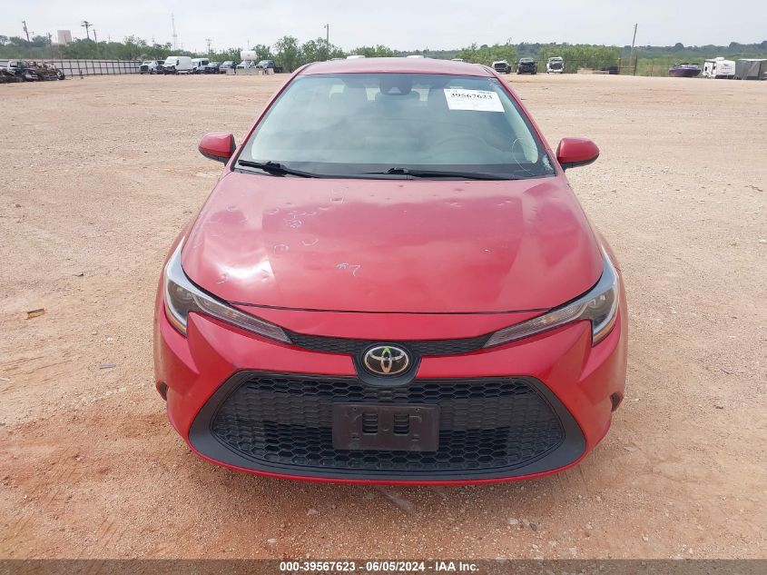 2021 Toyota Corolla Le VIN: 5YFEPMAEXMP238162 Lot: 39567623