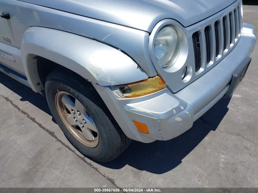 2006 Jeep Liberty Sport VIN: 1J4GK48K06W292092 Lot: 39567658