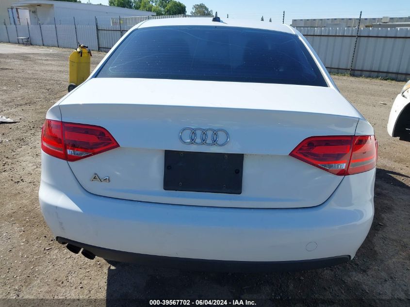 2009 Audi A4 2.0T Premium VIN: WAUJF78K99N049535 Lot: 39567702