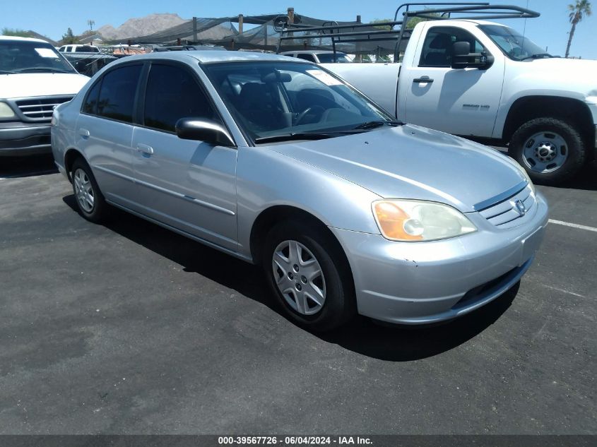 2003 Honda Civic Lx VIN: 2HGES16523H619998 Lot: 39567726