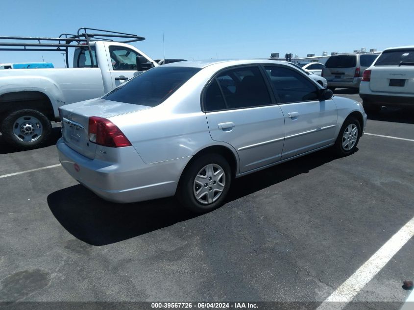 2003 Honda Civic Lx VIN: 2HGES16523H619998 Lot: 39567726