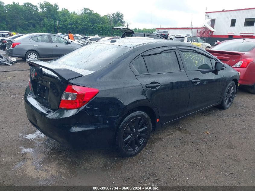 2012 Honda Civic Ex-L VIN: 19XFB2F90CE347930 Lot: 39567734