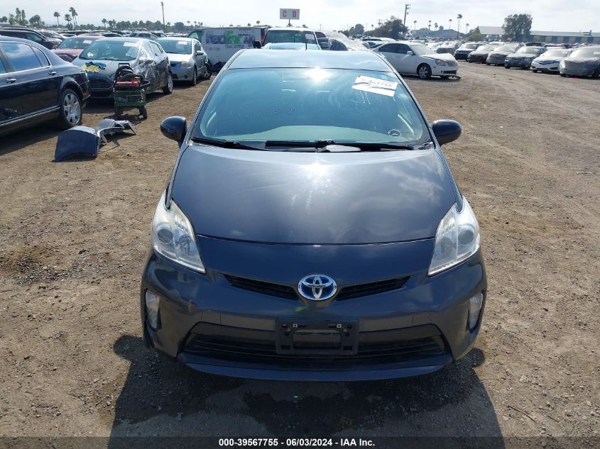 2013 Toyota Prius Two VIN: JTDKN3DU8D5592135 Lot: 39567755