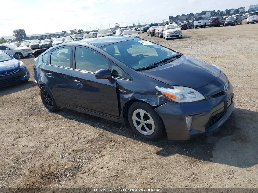 2013 Toyota Prius Two VIN: JTDKN3DU8D5592135 Lot: 39567755