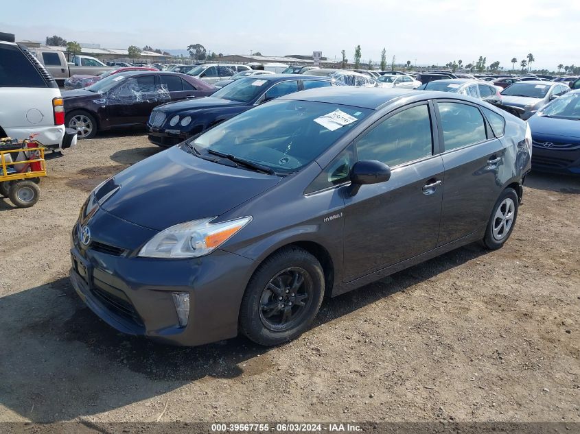 2013 Toyota Prius Two VIN: JTDKN3DU8D5592135 Lot: 39567755