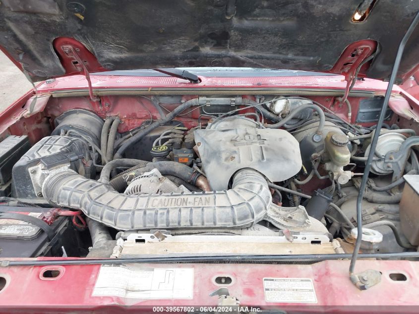 1992 Ford Ranger Super Cab VIN: 1FTCR14X8NPA71722 Lot: 39567802