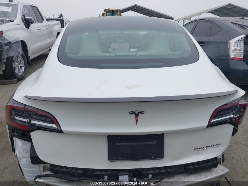 2021 Tesla Model 3 Performance Dual Motor All-Wheel Drive VIN: 5YJ3E1EC2MF037792 Lot: 39567823