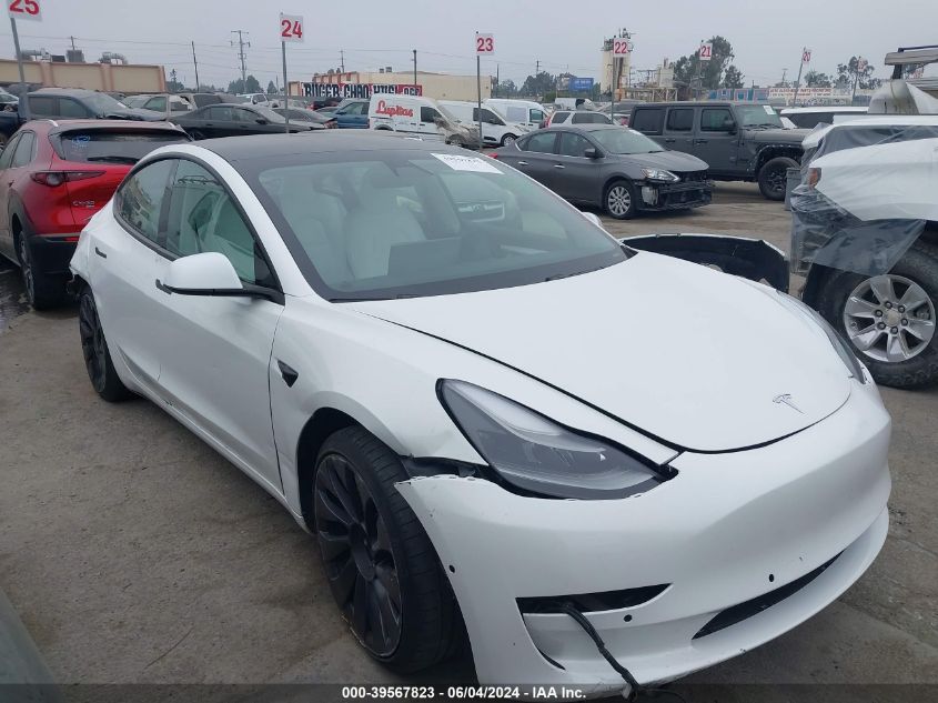 2021 Tesla Model 3 Performance Dual Motor All-Wheel Drive VIN: 5YJ3E1EC2MF037792 Lot: 39567823