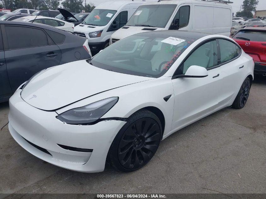 2021 Tesla Model 3 Performance Dual Motor All-Wheel Drive VIN: 5YJ3E1EC2MF037792 Lot: 39567823