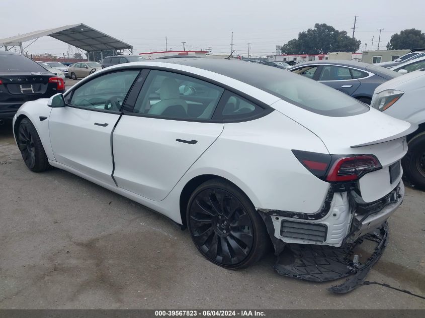 2021 Tesla Model 3 Performance Dual Motor All-Wheel Drive VIN: 5YJ3E1EC2MF037792 Lot: 39567823