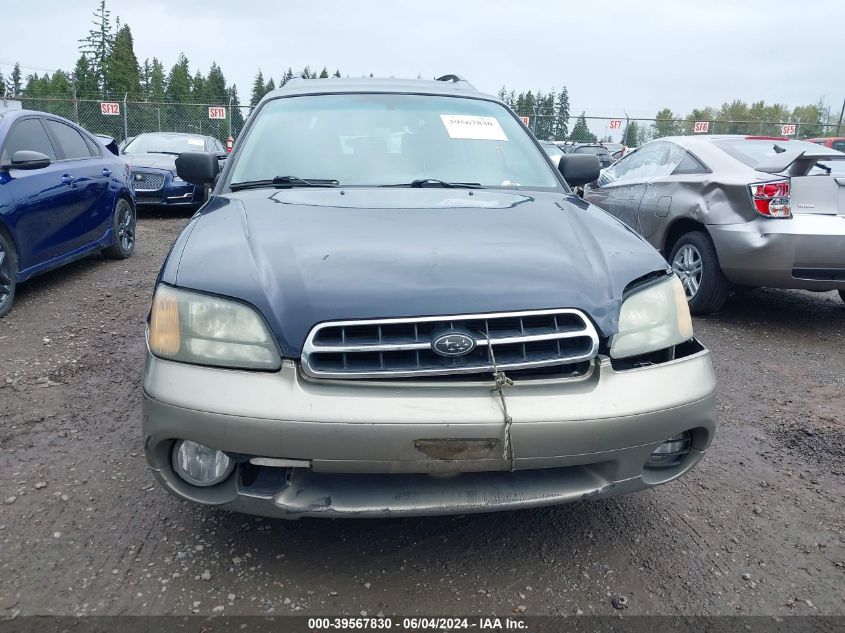 2002 Subaru Outback VIN: 4S3BH665527616018 Lot: 39567830