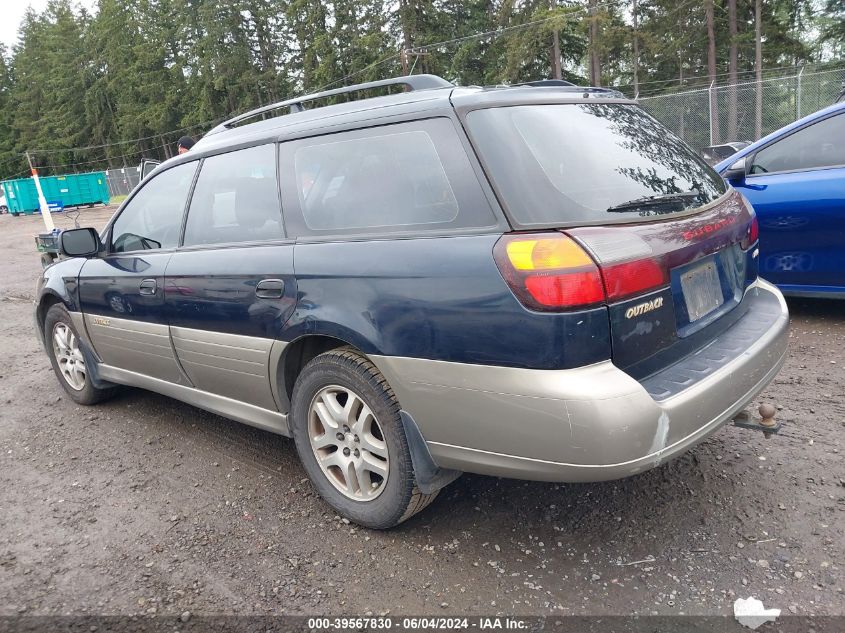 2002 Subaru Outback VIN: 4S3BH665527616018 Lot: 39567830