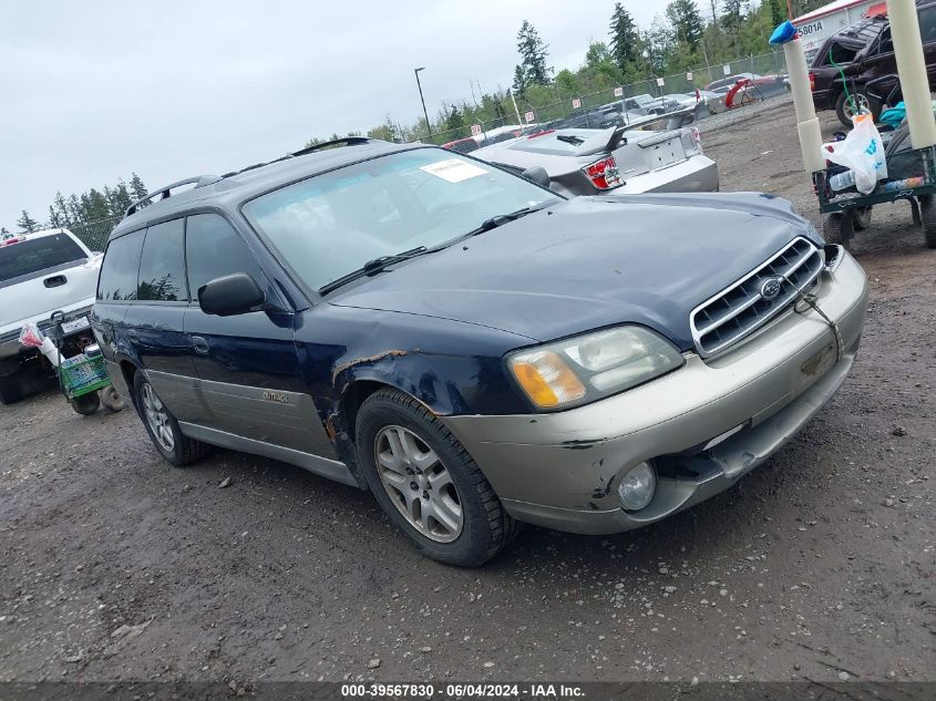 2002 Subaru Outback VIN: 4S3BH665527616018 Lot: 39567830