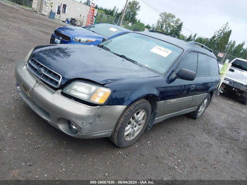 2002 Subaru Outback VIN: 4S3BH665527616018 Lot: 39567830