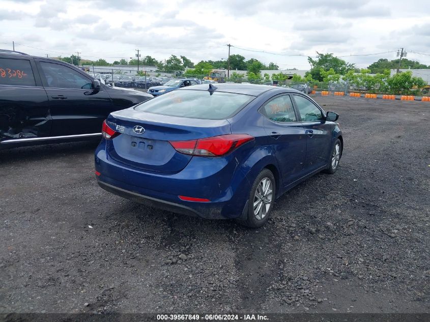 5NPDH4AE4FH628327 | 2015 HYUNDAI ELANTRA