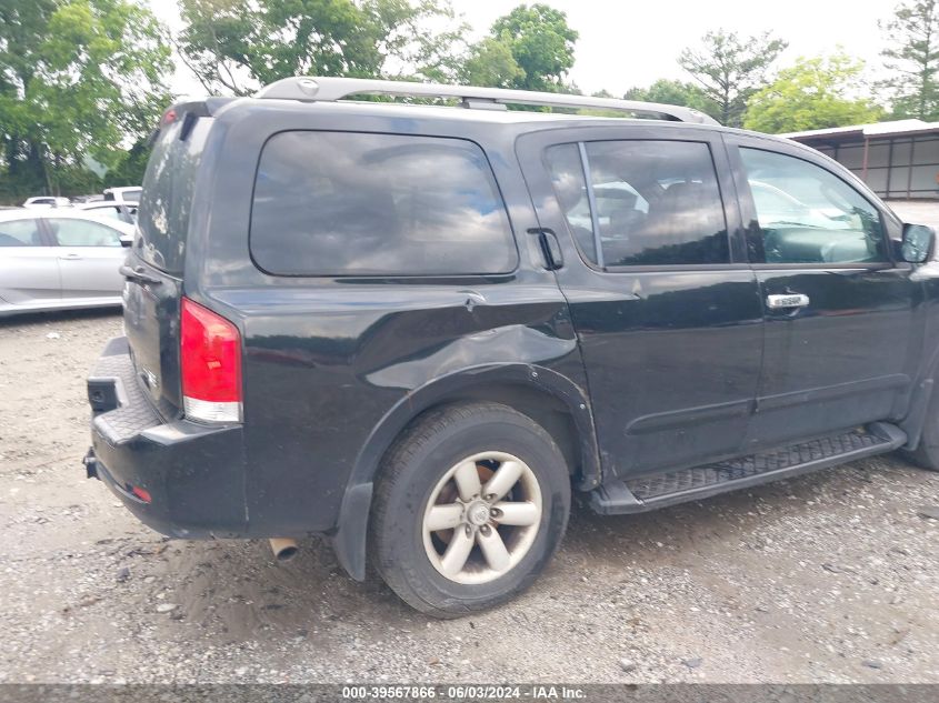 2010 Nissan Armada Se VIN: 5N1BA0ND7AN612553 Lot: 39567866