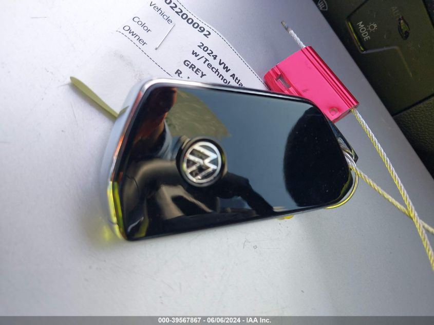 2024 Volkswagen Atlas 2.0T Se W/Technology VIN: 1V2WR2CA3RC501698 Lot: 39567867