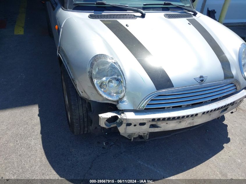 2004 Mini Cooper VIN: WMWRC334X4TJ58510 Lot: 39567915