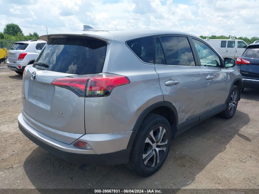 2018 Toyota Rav4 Le VIN: 2T3BFREV0JW791160 Lot: 39567931