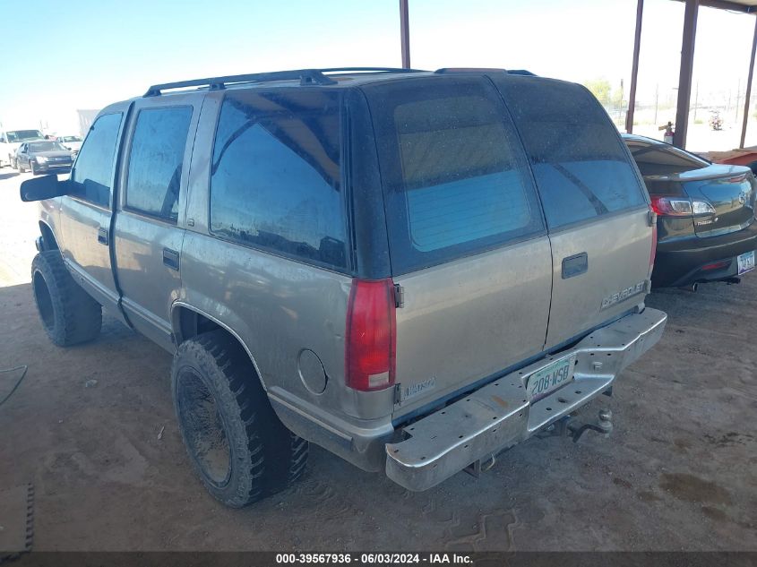 1999 Chevrolet Tahoe Ls VIN: 1GNEK13R7XJ378537 Lot: 39567936