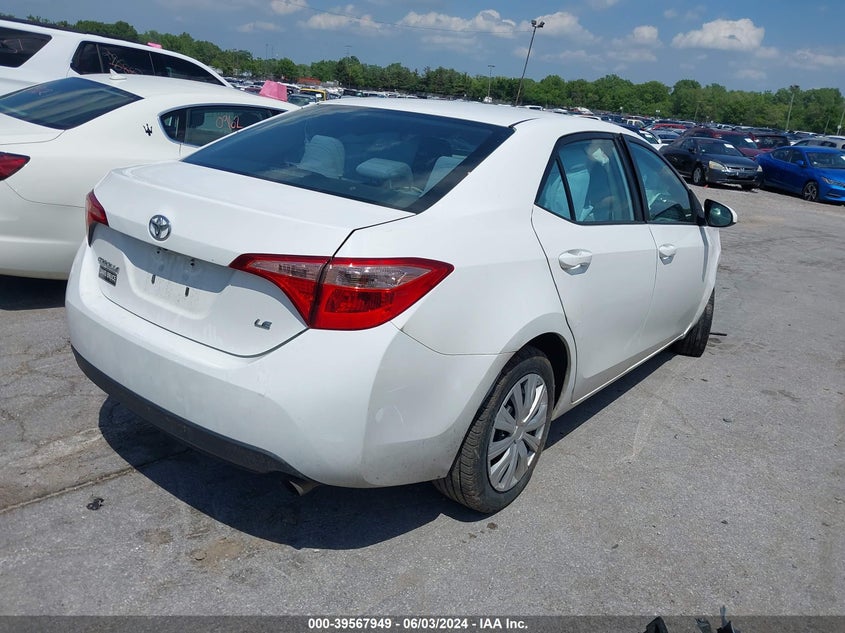 VIN 2T1BURHE9KC137111 2019 TOYOTA COROLLA LE
