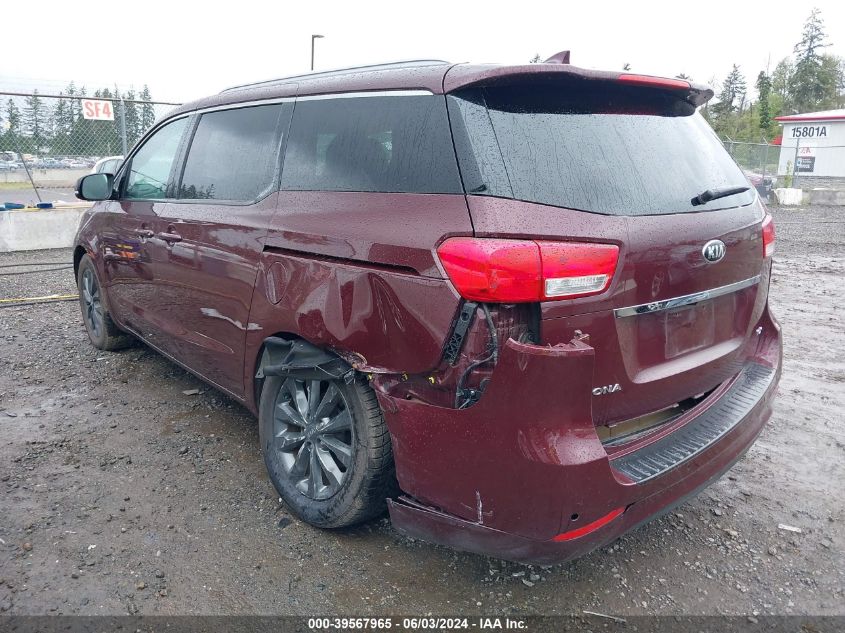 2016 Kia Sedona Ex VIN: KNDMC5C18G6161830 Lot: 39567965