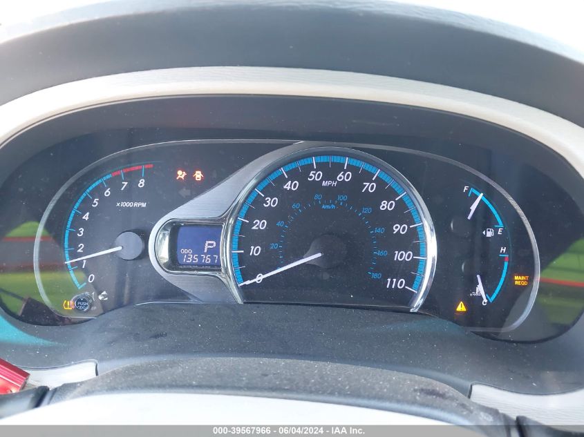 2014 Toyota Sienna Xle 7 Passenger VIN: 5TDDK3DC8ES077009 Lot: 39567966