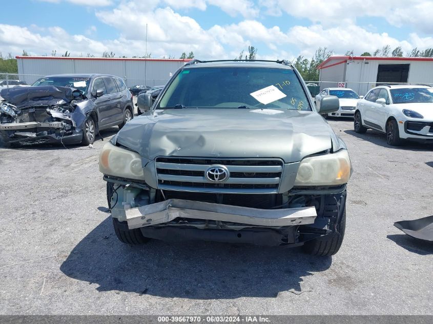 2005 Toyota Highlander VIN: JTEGD21A650120751 Lot: 39567970