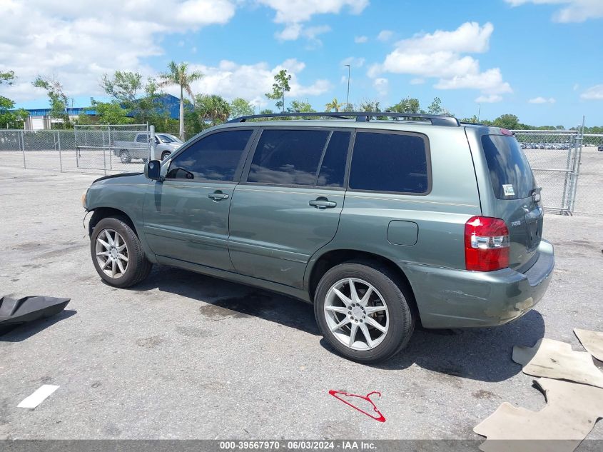 2005 Toyota Highlander VIN: JTEGD21A650120751 Lot: 39567970