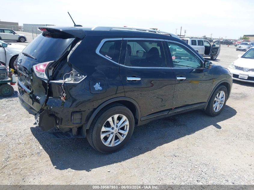 2015 Nissan Rogue Sv VIN: 5N1AT2ML6FC763896 Lot: 39567983