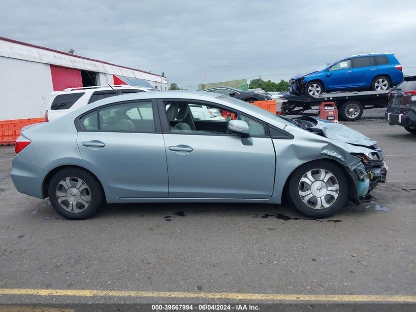 2012 Honda Civic Hybrid VIN: JHMFB4F24CS001826 Lot: 39567994