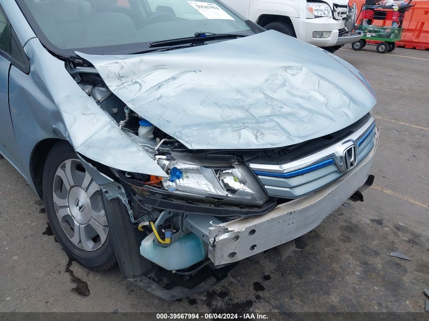2012 Honda Civic Hybrid VIN: JHMFB4F24CS001826 Lot: 39567994