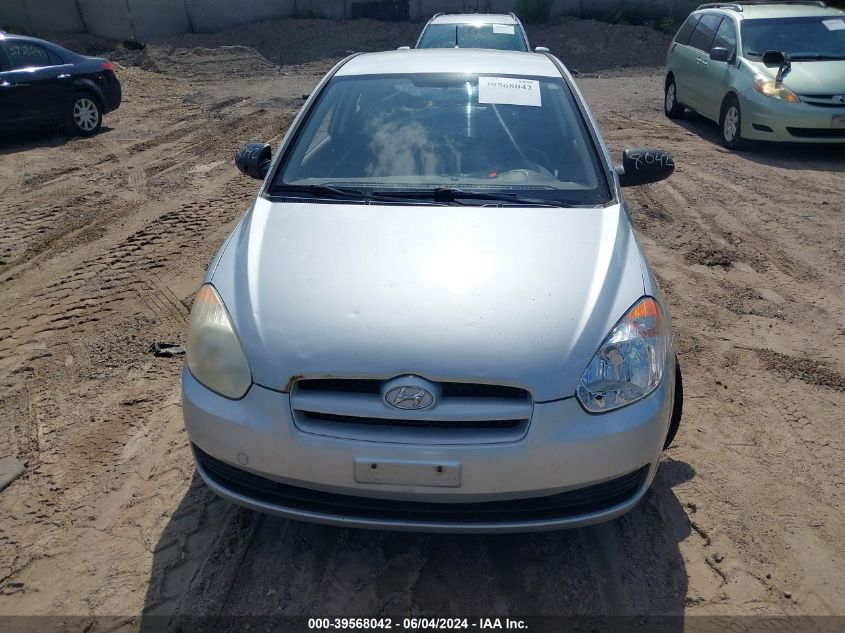 2007 Hyundai Accent Gs VIN: KMHCM36C77U051062 Lot: 39568042