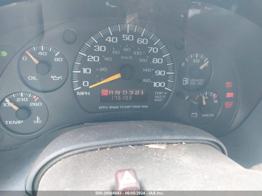 1999 Chevrolet Astro VIN: 1GCDM19W9XB120851 Lot: 39568043