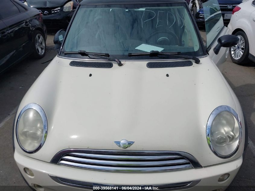 2005 Mini Cooper VIN: WMWRC33585TK62035 Lot: 39568141