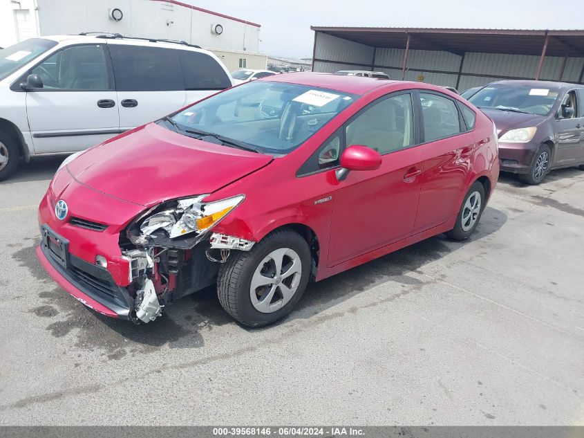 2014 Toyota Prius Two VIN: JTDKN3DU0E0378450 Lot: 39568146