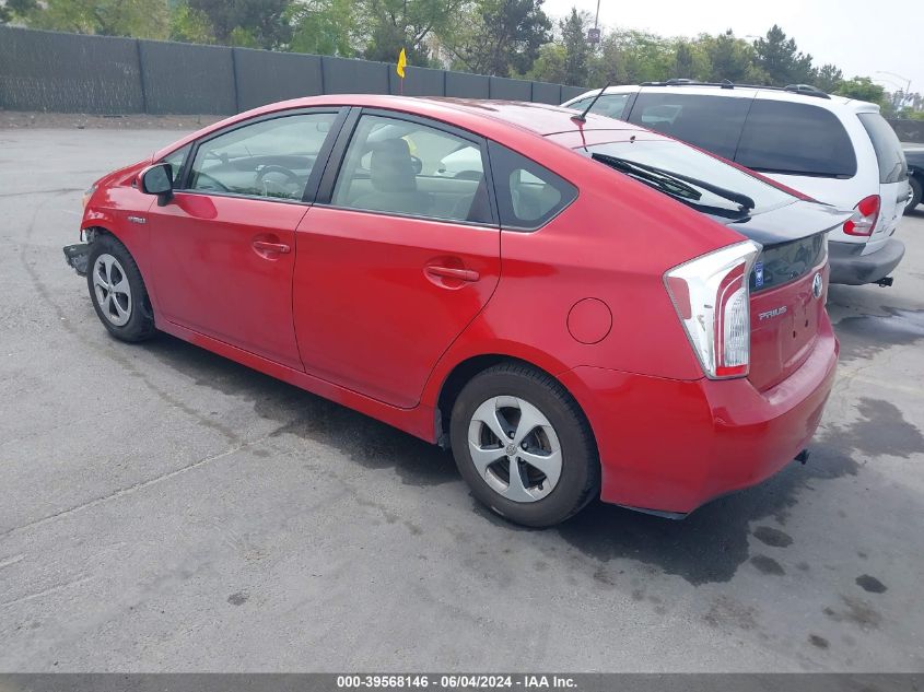 2014 Toyota Prius Two VIN: JTDKN3DU0E0378450 Lot: 39568146