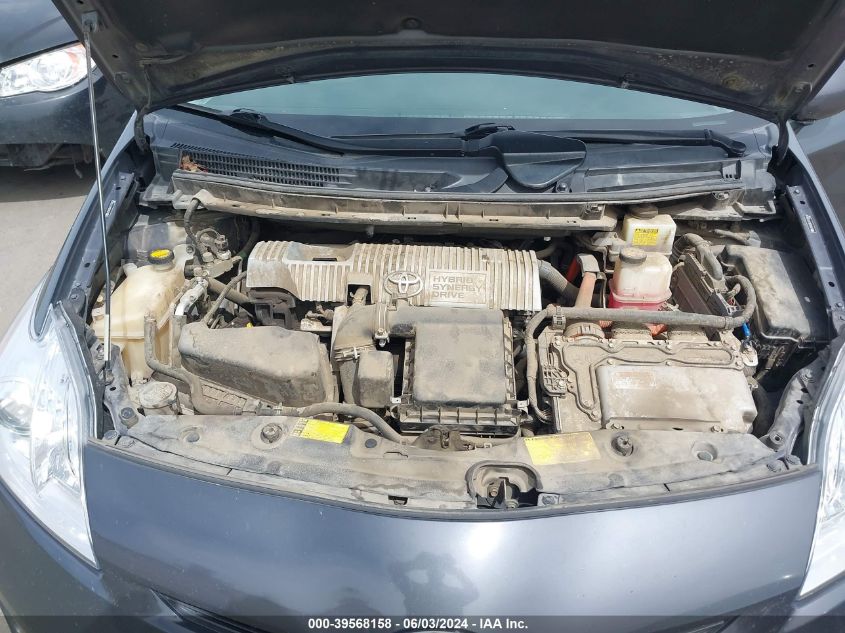 2012 Toyota Prius Two VIN: JTDKN3DU1C1524524 Lot: 39568158