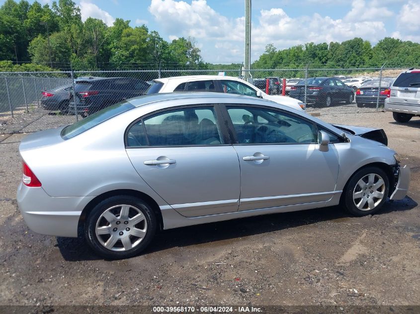 2009 Honda Civic Lx VIN: 19XFA16539E014821 Lot: 39568170