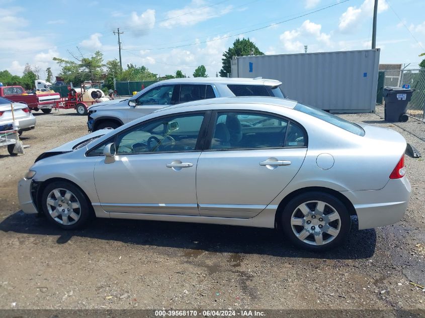2009 Honda Civic Lx VIN: 19XFA16539E014821 Lot: 39568170