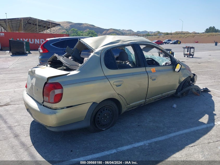 2001 Toyota Echo VIN: JTDBT123410104196 Lot: 39568180
