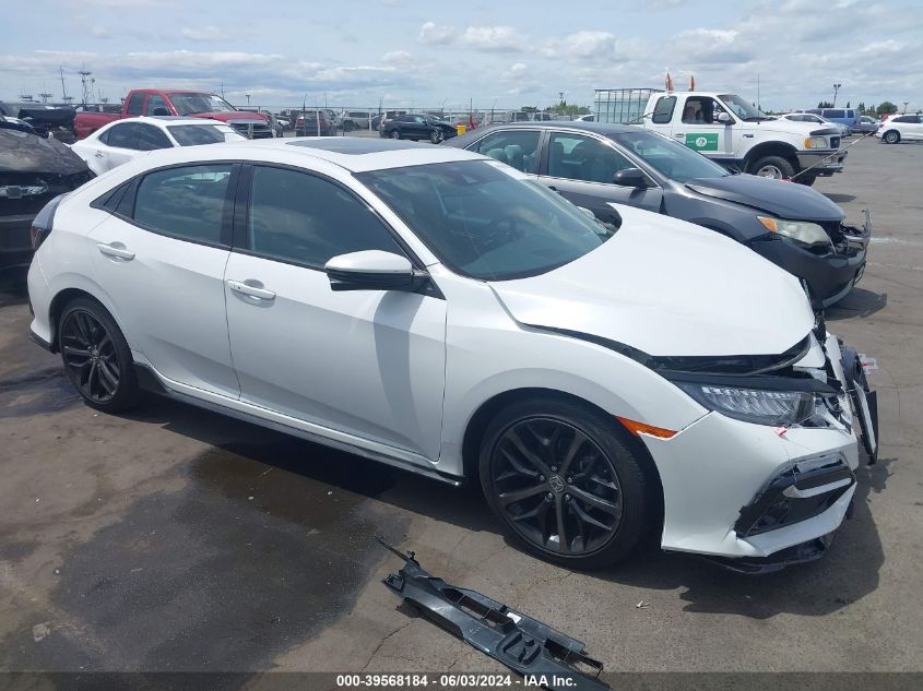 2021 Honda Civic Sport Touring VIN: SHHFK7H91MU418475 Lot: 39568184