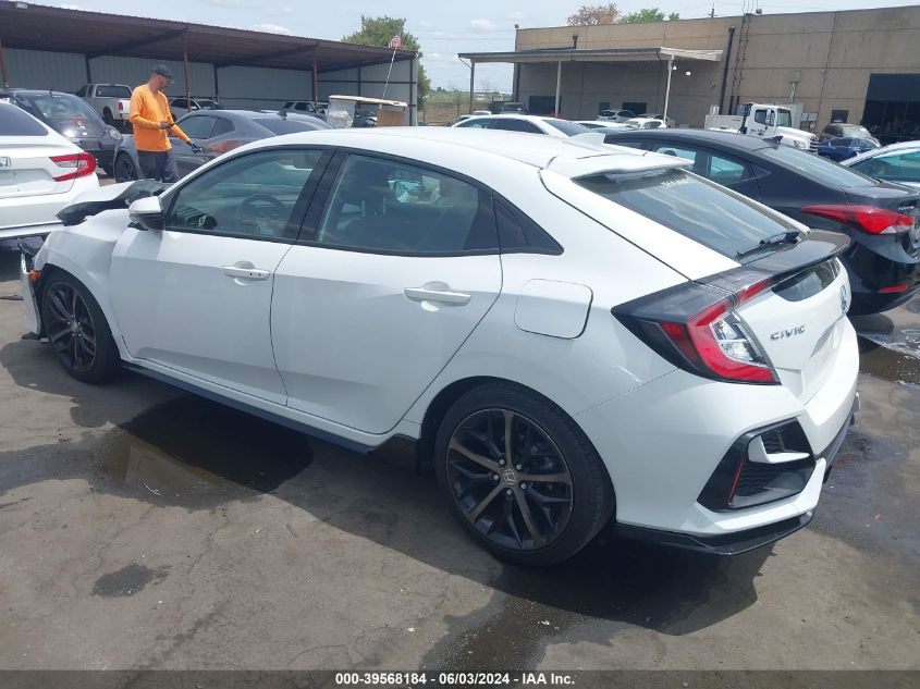 2021 Honda Civic Sport Touring VIN: SHHFK7H91MU418475 Lot: 39568184