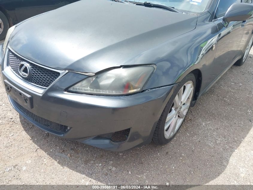 2007 Lexus Is 250 250 VIN: JTHBK262072052765 Lot: 39568191