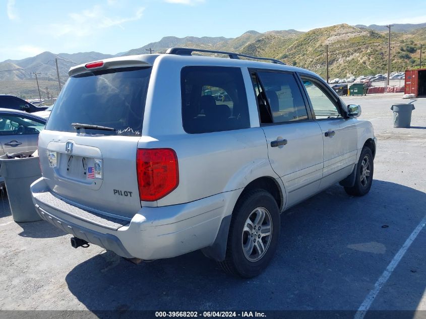 2004 Honda Pilot Ex-L VIN: 2HKYF18584H577780 Lot: 39568202